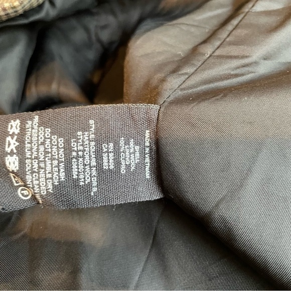 Theory Plaid Check Square Neck Dress Sleeveless Mini Women's Size 4 Wool Y2K - Picture 7 of 10